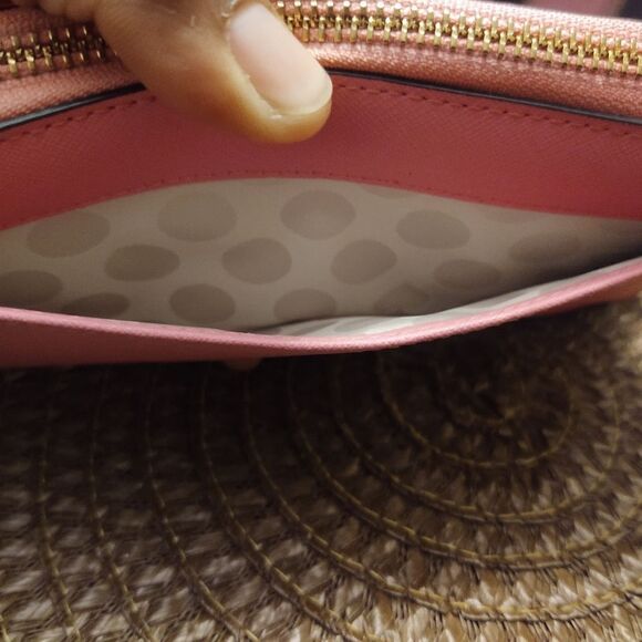 Kate Spade Laurel Way Neda Zip Around Continental Wallet Pink - Picture 10 of 10